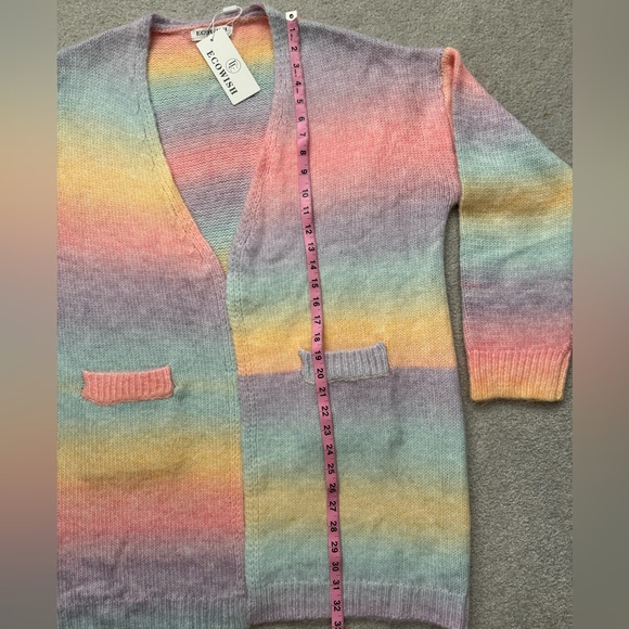 Women’s Colorful Knit Cardigan - Picture 7 of 7
